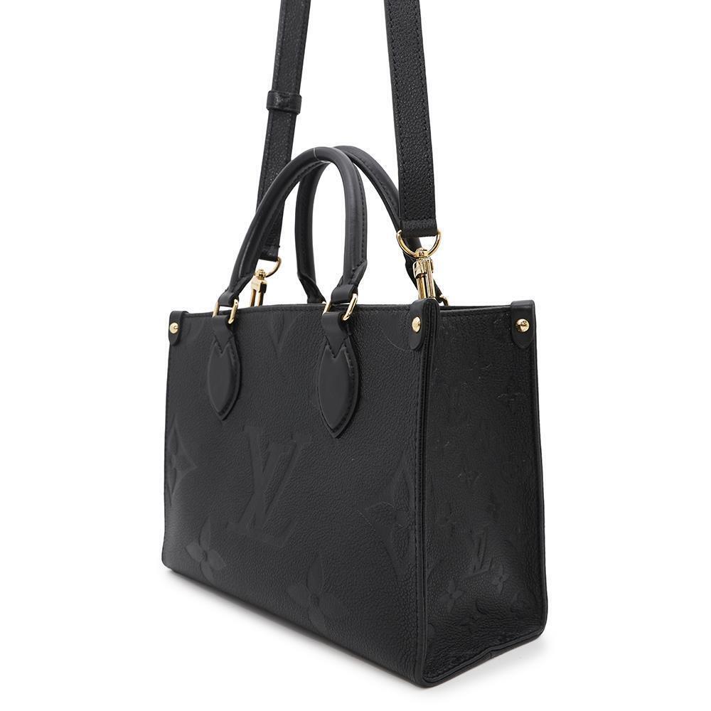 Louis Vuitton OnTheGo Monogram Empreinte Tote Bag Shoulder Black - Picture 2 of 12